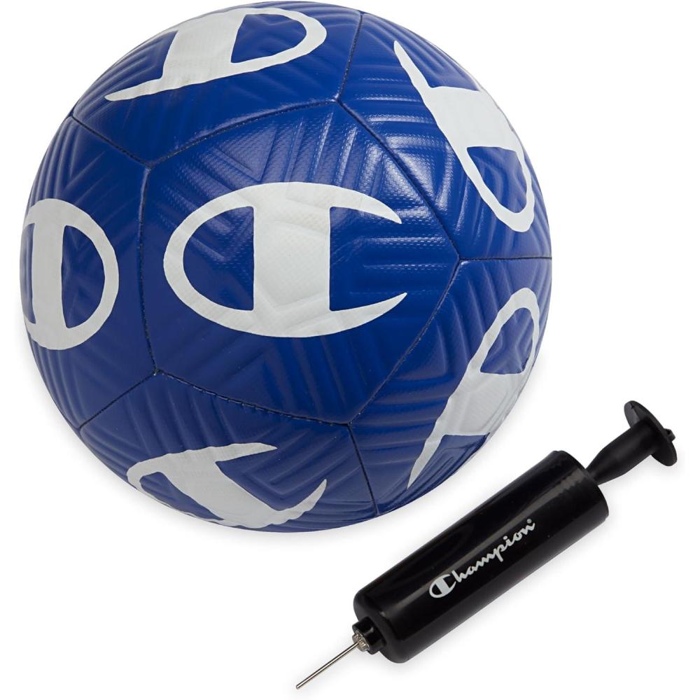imageChampion Youth ampamp Adult Soccer Ball  Paneled Design Enhanced Control Durable Cover ampamp Butyl Bladder for Indoor ampamp Outdoor Training Sizes 3 4 5 Includes 6quot PumpSurf the WebWhite