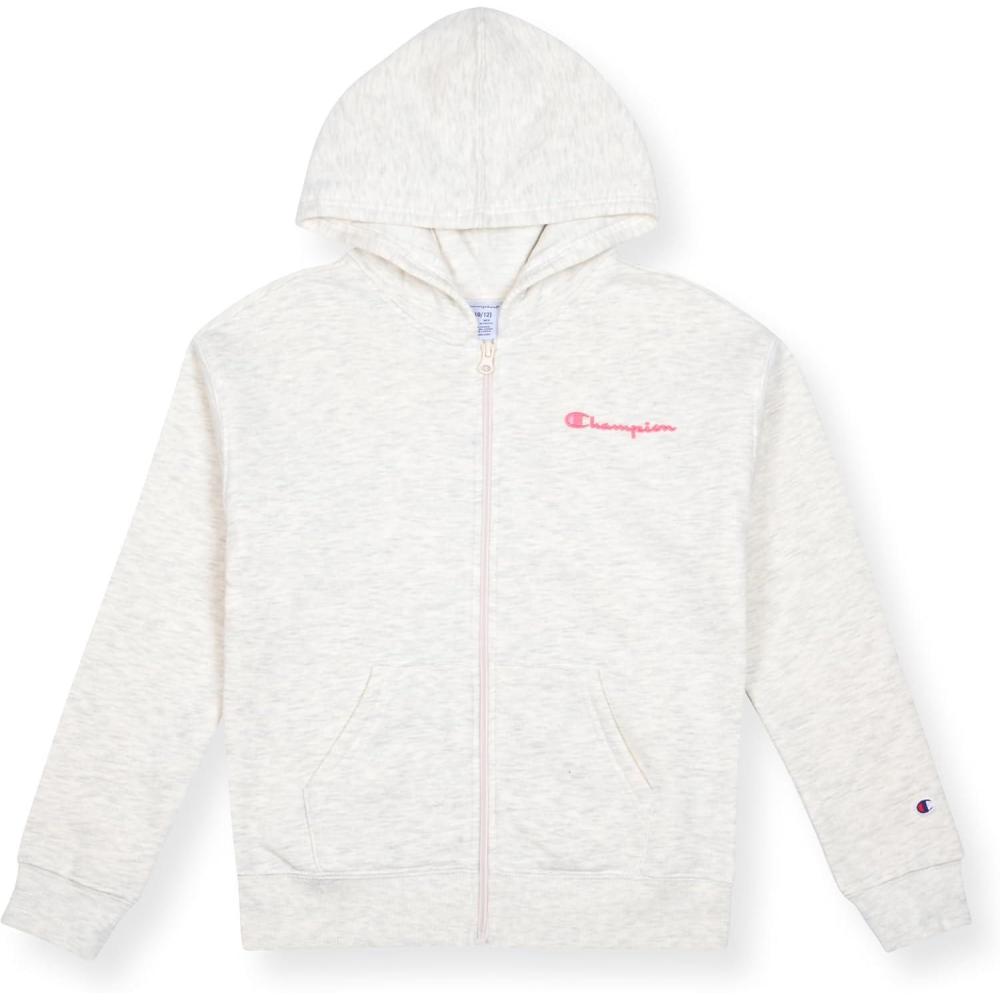 imageChampion girls Girls Hoodie Sweatshirt Zip Up Fleece Athletic Hoodie for Girl ClothingOatmeal Heather