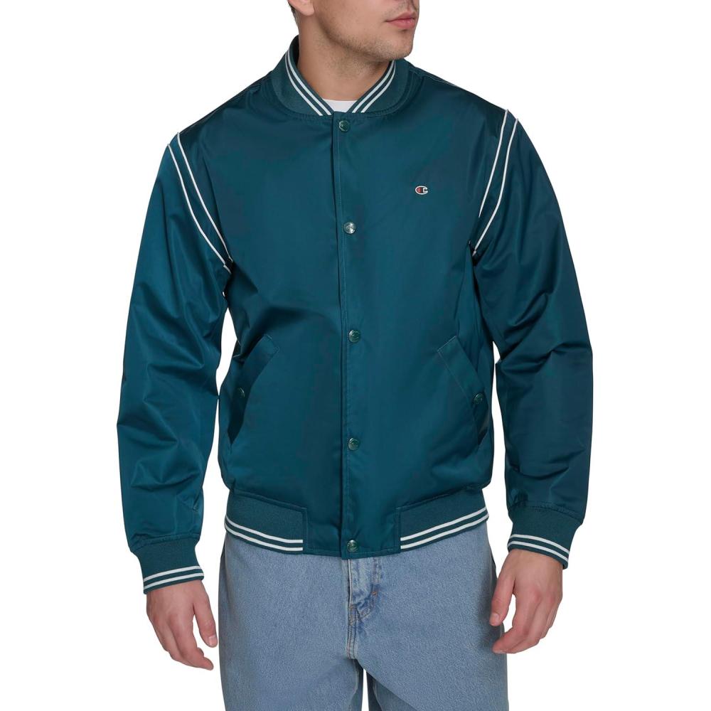 imageChampion mens Lightweight Varsity Bomber JacketDeep Teal