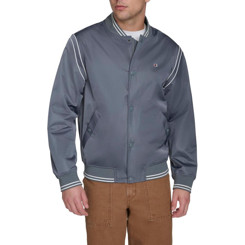 imageChampion mens Lightweight Varsity Bomber JacketStormy Weather