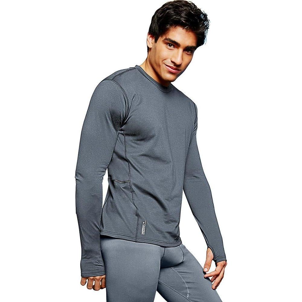 imageDuofold Mens Mid Weight Fleece Lined Thermal ShirtStormy Night