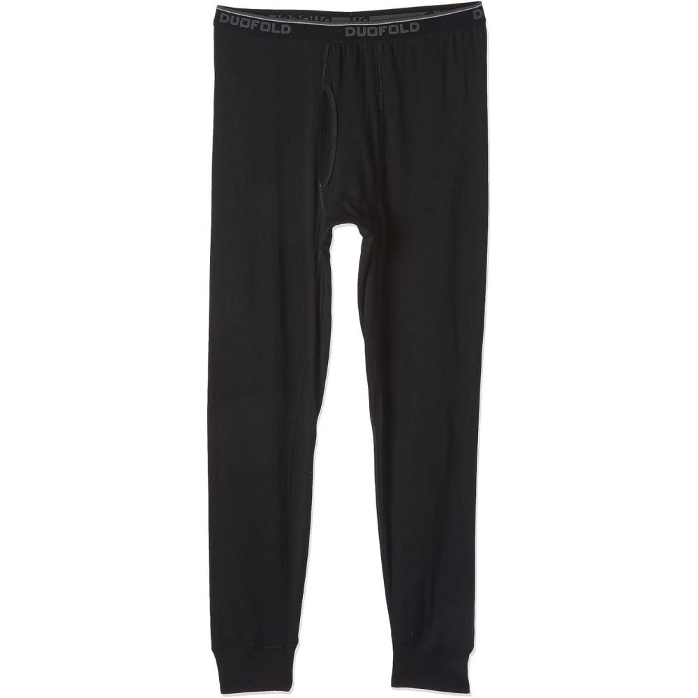 imageDuofold Mens Mid Weight Wicking Thermal PantBlack