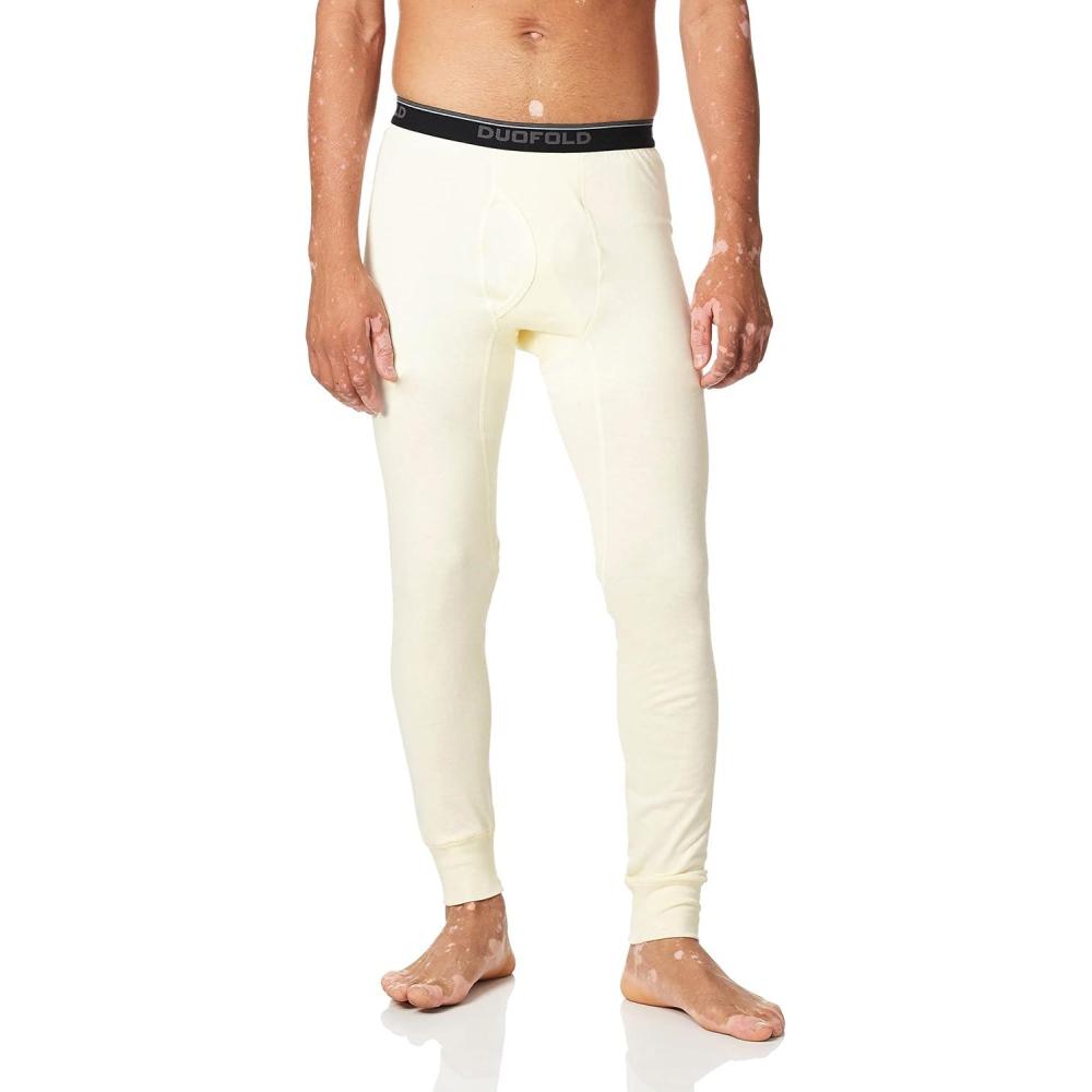 imageDuofold Mens Mid Weight Wicking Thermal PantWinter White