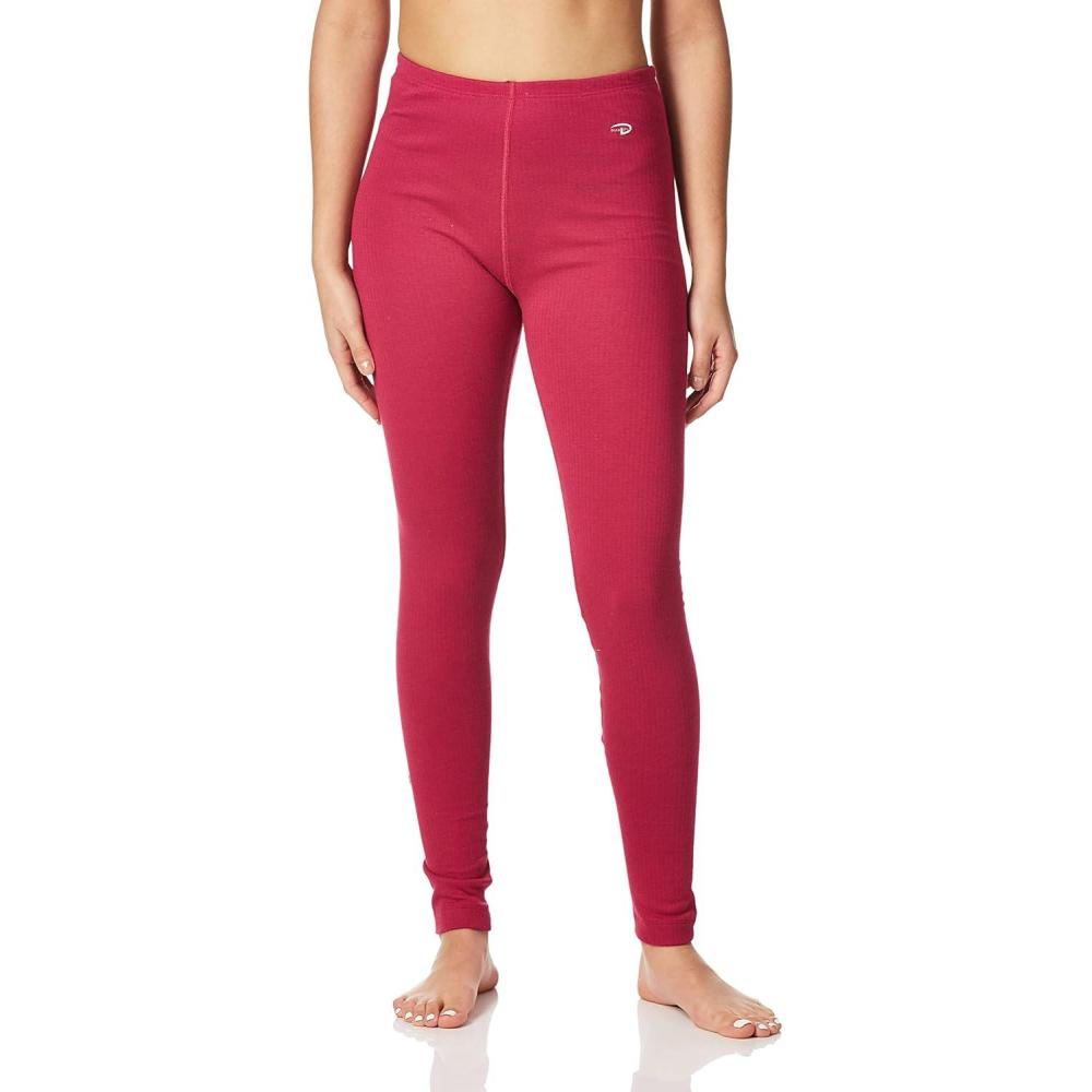 imageDuofold Womens Mid Weight Wicking Thermal LeggingBerry Delight