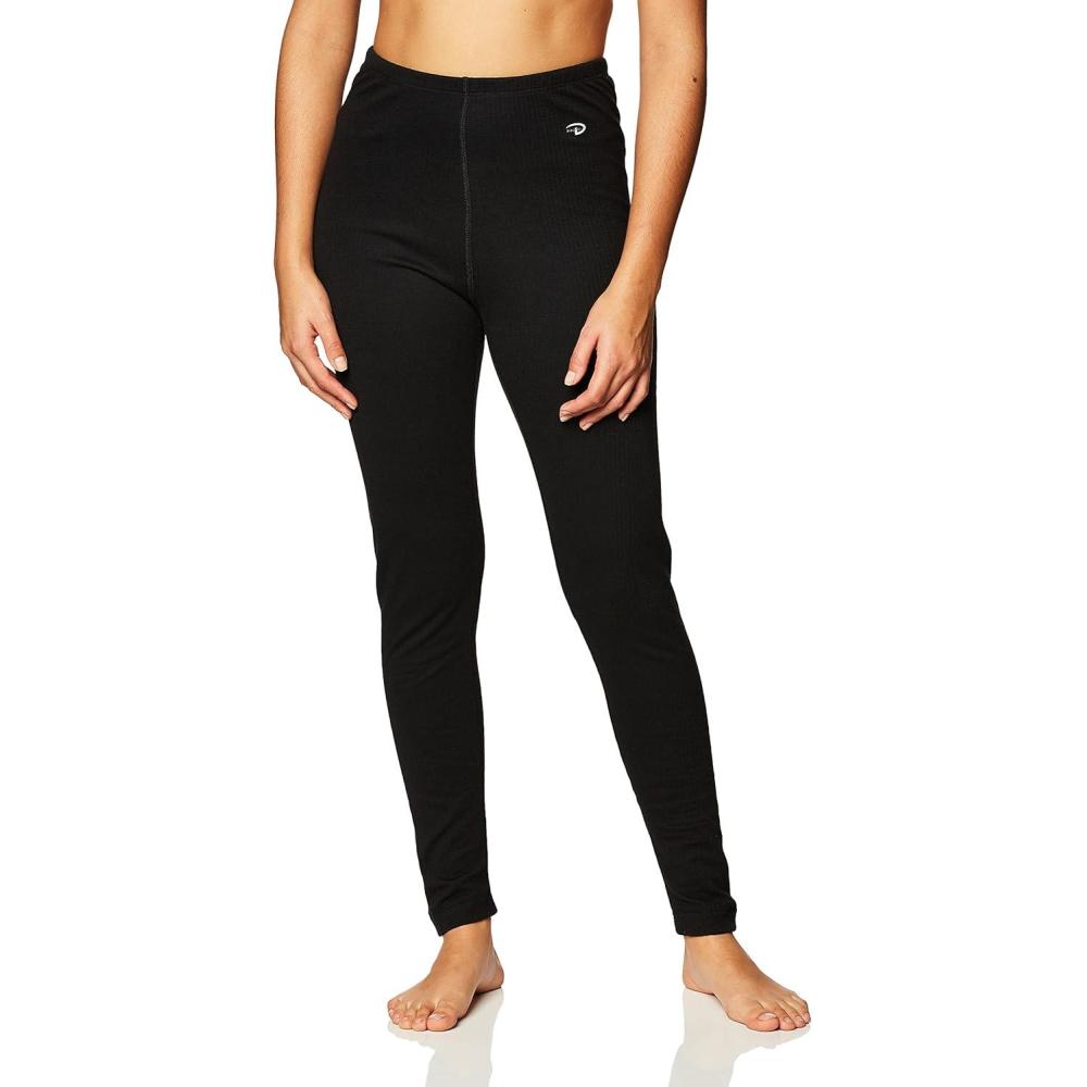 imageDuofold Womens Mid Weight Wicking Thermal LeggingBlack