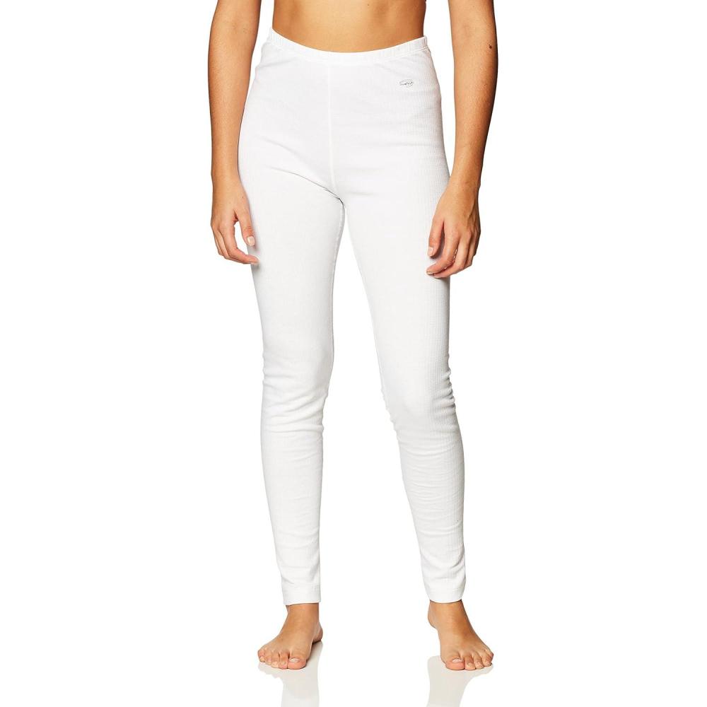 imageDuofold Womens Mid Weight Wicking Thermal LeggingWhite