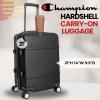 Champion 3-Piece Luggage Set – 21” 25” 29” Hardshell Suitcases with 8 Spinner Wheels – Expandable Carry-On & Checked Luggage – Durable ABS Material – Travel Bags – Airline Approved – Chive(True Black)