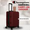 Champion 3-Piece Luggage Set – 21” 25” 29” Hardshell Suitcases with 8 Spinner Wheels – Expandable Carry-On & Checked Luggage – Durable ABS Material – Travel Bags for Men & Women – Mandarin Red(Tawny Port)