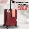 Champion 3-Piece Luggage Set – 21” 25” 29” Hardshell Suitcases with 8 Spinner Wheels – Expandable Carry-On & Checked Luggage – Durable ABS Material – Travel Bags – With TSA Lock – Astral(Tawny)