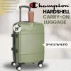 Champion 3-Piece Luggage Set – 21” 25” 29” Hardshell Suitcases with 8 Spinner Wheels – Expandable Carry-On & Checked Luggage – Durable ABS Material – Travel Bags – Airline Approved – Chive(Chive)