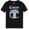 Champion Boys 2 Pack Short Sleeve Tee Shirt for Kids(Black)