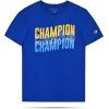 Champion Boys 2 Pack Short Sleeve Tee Shirt for Kids(Blue-orange)