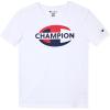 Champion Boys 2 Pack Short Sleeve Tee Shirt for Kids(Bright White)