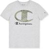 Champion Boys 2 Pack Short Sleeve Tee Shirt for Kids(Green-grey Heather)
