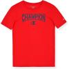 Champion Boys 2 Pack Short Sleeve Tee Shirt for Kids(Placid Blue-red)
