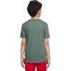 Champion Boys Champion Boys Tee Shirt Short Sleeve Logo T-Shirt for Kids(Signature Forest Green)