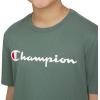 Champion Boys Champion Boys Tee Shirt Short Sleeve Logo T-Shirt for Kids(Signature Forest Green)