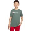 Champion Boys Champion Boys Tee Shirt Short Sleeve Logo T-Shirt for Kids(Signature Forest Green)