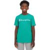 Champion Boys Champion Boys Tee Shirt Short Sleeve Logo T-Shirt for Kids(Signature Oasis)