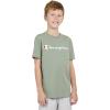 Champion Boys Champion Boys Tee Shirt Short Sleeve Logo T-Shirt for Kids(Signature Pale Green)