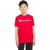 Champion Boys Champion Boys Tee Shirt Short Sleeve Logo T-Shirt for Kids(Signature Red)