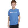 Champion Boys Champion Boys Tee Shirt Short Sleeve Logo T-Shirt for Kids(Signature Retro Blue)