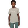 Champion Boys Champion Boys Tee Shirt Short Sleeve Logo T-Shirt for Kids(Signature Sand Khaki)