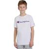 Champion Boys Champion Boys Tee Shirt Short Sleeve Logo T-Shirt for Kids(Signature White)
