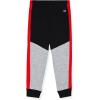 Champion Boys Hoodie and Jogger Set for Kids 2 Piece Athletic Sweatsuit Sets(Black-red-gray)