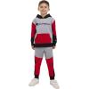 Champion Boys Jogger Set Fleece Hoodie and Sweatpants Tracksuit(Gray)