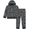 Champion Boys Jogger Set Fleece Hoodie and Sweatpants Tracksuit(Iron)