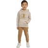 Champion Boys Jogger Set Fleece Hoodie and Sweatpants Tracksuit(Khaki)