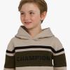 Champion Boys Jogger Set Fleece Hoodie and Sweatpants Tracksuit(Sand Khaki)