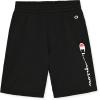 Champion Boys Shorts 2 Pack Athletic Fleece Short for Boys(Black-red)