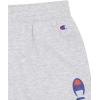 Champion Boys Shorts 2 Pack Athletic Fleece Short for Boys(Grey Heather-black)