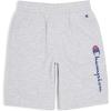 Champion Boys Shorts 2 Pack Athletic Fleece Short for Boys(Grey Heather-black)