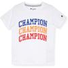 Champion Boys Shorts Sets 2 Piece Tee Shirt and Athletic Shorts for Kids(Bright White-grey Heather)