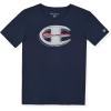 Champion Boys Shorts Sets 2 Piece Tee Shirt and Athletic Shorts for Kids(Dark Navy-grey)