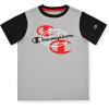 Champion Boys Shorts Sets 2 Piece Tee Shirt and Athletic Shorts for Kids(Grey-black)
