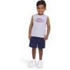 Champion Boys Shorts Sets 2 Piece Tee Shirt and Athletic Shorts for Kids(Navy Blue-grey Heather)