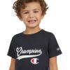 Champion Boys Shorts Sets 2 Piece Tee Shirt and Athletic Shorts for Kids(Signature Dark Navy)
