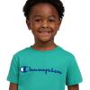Champion Boys Shorts Sets 2 Piece Tee Shirt and Athletic Shorts for Kids(Signature Oasis Green)