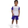 Champion Boys Shorts Sets 2 Piece Tee Shirt and Athletic Shorts for Kids(Surf Blue)