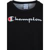 Champion Boys Sweatshirt for Kids Pullover Fleece Crewneck Sweater(Signature Dark Black)