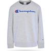 Champion Boys Sweatshirt for Kids Pullover Fleece Crewneck Sweater(Signature Gray)