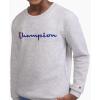 Champion Boys Sweatshirt for Kids Pullover Fleece Crewneck Sweater(Signature Gray)