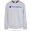 Champion Boys Sweatshirt for Kids Pullover Fleece Crewneck Sweater(Signature Grey Heather)