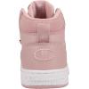 Champion Girl’s 5 on 5 Hi Sneaker(Hush Pink/White)