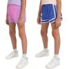 Champion Girls Heritage Foldover Mesh Running Basketball Short 2.75 Inch Inseam(Saxony Blue-purple)