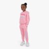 Champion Girls Hoodie and Sweatpant Set for Kids Athletic Fleece Sweatsuit(Candy Pink)